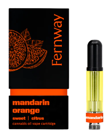 Fernway - Mandarin Orange -Sativa- 86.20% THC | 510 Vape Cartridge, 1g | Fernway   -uuu7back
