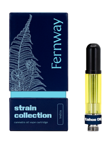 Fernway - Tahoe OG -Indica- 87.10% THC | 510 Vape Cartridge, 1g | Fernway   -uuu6 front