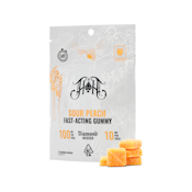 Fast Acting Gummy Pack: Sour Peach - 100mg THC