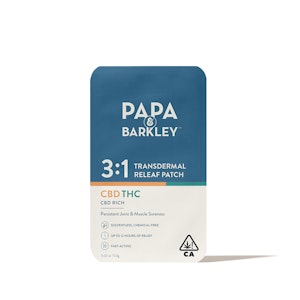 PAPA & BARKLEY - Papa & Barkley - Releaf Pain Patch - 3:1 CBD:THC - 30mg - 1ct