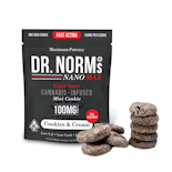 100mg Cookies N Cream Cookies (10mg - 10 pack) - Dr. Norm's