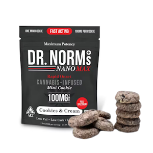 Dr. Norm - 100mg Cookies N Cream Cookies (10mg - 10 pack) - Dr. Norm's