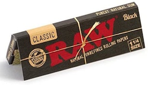 Raw - Black - Unrefined Ultra Thin - 1 1/4