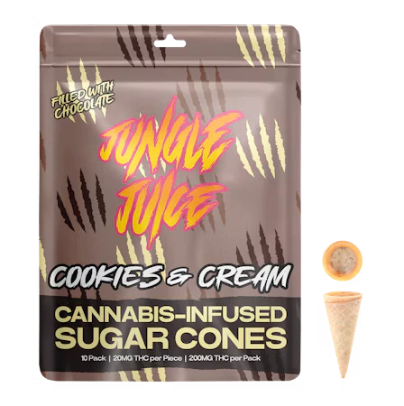 Jungle Juice - Cookies & Cream 200mg Sugar Cone Bites Main Image