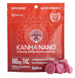 Sativa Cran-Pomegranate | 100mg THC Edible | Kanha Nano