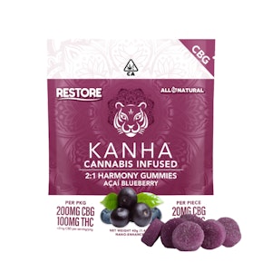 KANHA - Kanha - Edible - Nano - CBG - Acai / Blueberry - 2:1