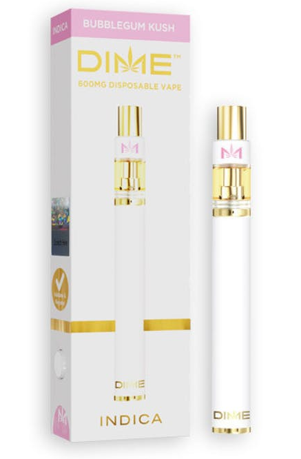 DIME INDUSTRIES Bubblegum Kush 600mg Disposable (Indica) Oceanside