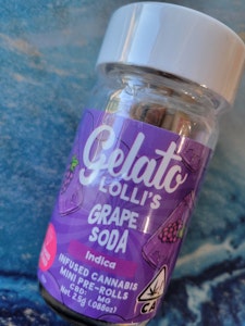 Grape Soda Lollis 5 pack 2.5g Infused Pre-roll - Gelato
