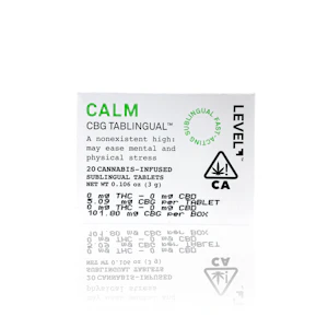 LEVEL - LEVEL - Capsule - Tablingual Calm CBG - 20 count