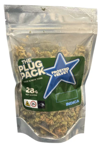 The Plug Pack - Frosted Velvet - Indica- 25.56% THC| 28g (Flower) | The Plug Pack  -AA6