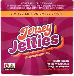 JERSEY JELLIES - Blackberry Fig GMO Punch Edition 10mg 