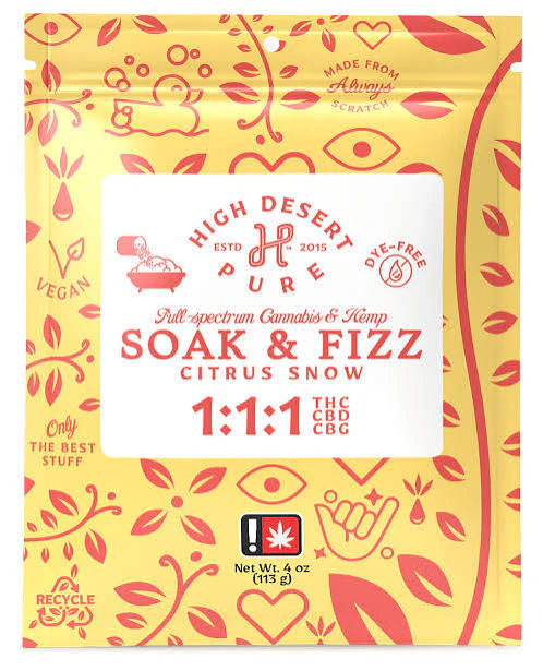 High Desert Pure - High Desert Pure Soak & Fizz - 4oz - Citrus Snow Main Image
