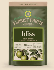 Florist Farm | Edible | Bliss | Sour Green Apple | 10mg | 2pk