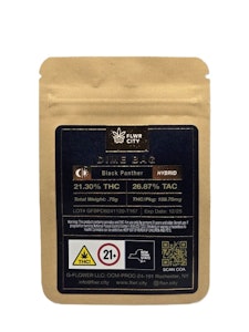 FLOWER CITY - Flwr City - Black Panther - "Dime Bag" - 0.75g - 21.30% THC - Dry Flower