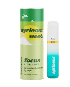 AYRLOOM - Ayrloom - Focus - (4:1 THC:THCV) 1g AIO Vape