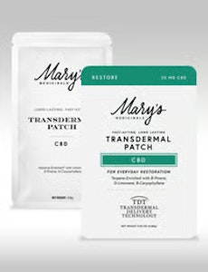 Mary's Medicinals - [Mary's Medicinals] Transdermal Patch - 20MG - Relief 1:1 (THC:CBD)