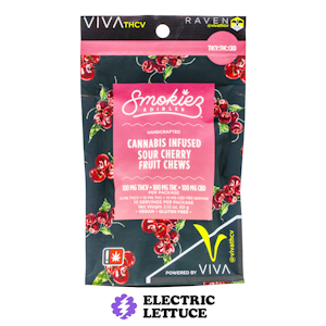 Smokiez - Smokiez Sour Cherry 100mg THCV : 100mg THC : 100mg CBD Fruit Chews 10pk