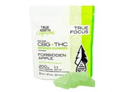 TRUE NORTH COLLECTIVE - True North- Forbidden Apple 1:1 THC/CBG Gummies