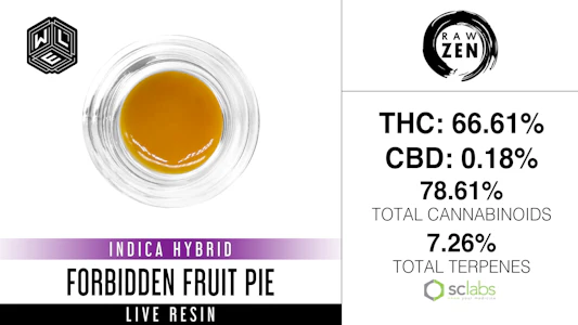 White Label Extracts - Forbidden Fruit Pie, Live Resin Sugar Sauce