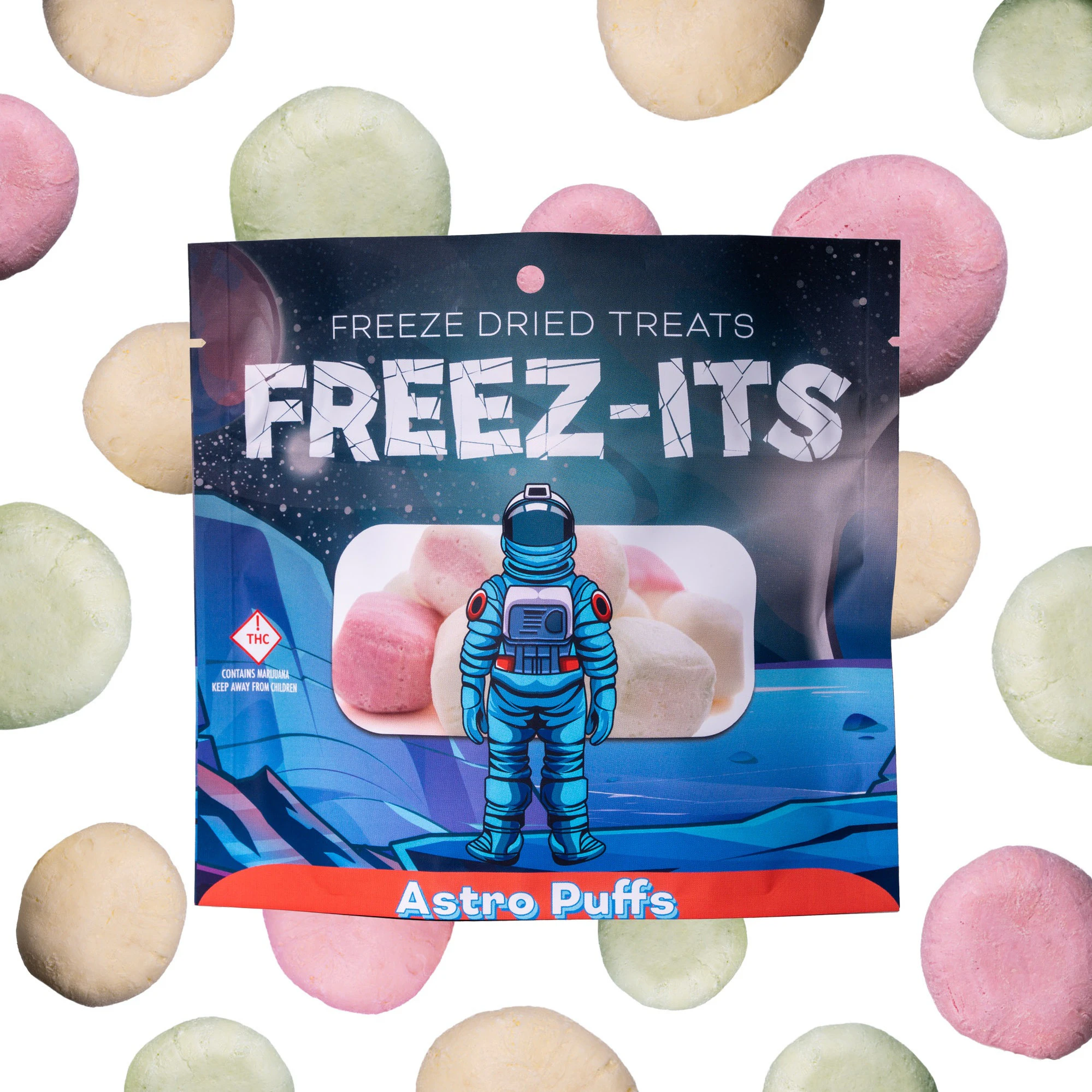 Kaviar - FREEZ-ITS - Freeze Dried Treats - Astro Puffs - 100mg Main Image