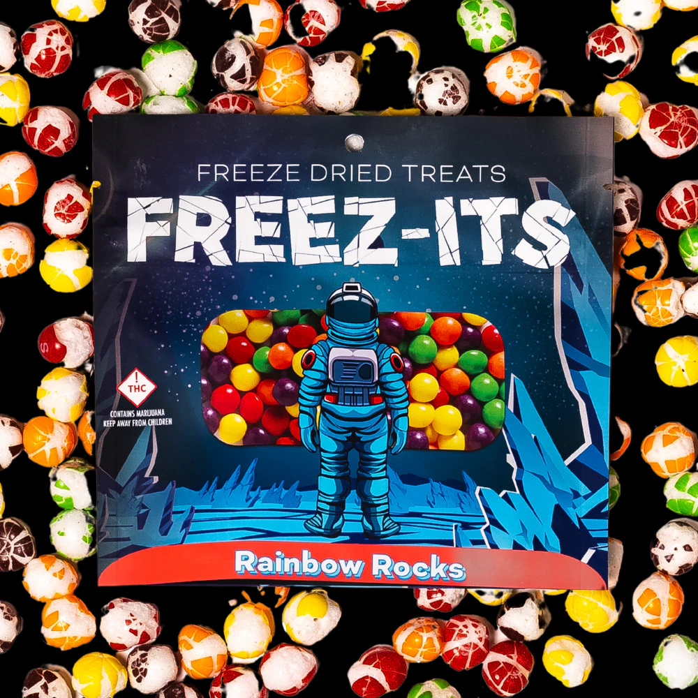 Kaviar - FREEZ-ITS - Freeze Dried Treats - Rainbow Rocks - 100mg Main Image