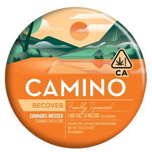 CAMINO - Camino - Recover - Freshly Squeezed - 1:2 CBG - Gummies - 20pk - 100mg