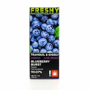 Freshy - Freshy Blueberry Burst 1g Flavored Live Resin Cartridge