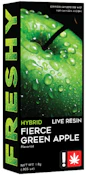Fierce Green Apple 1g Live Resin Flavored Cartridge