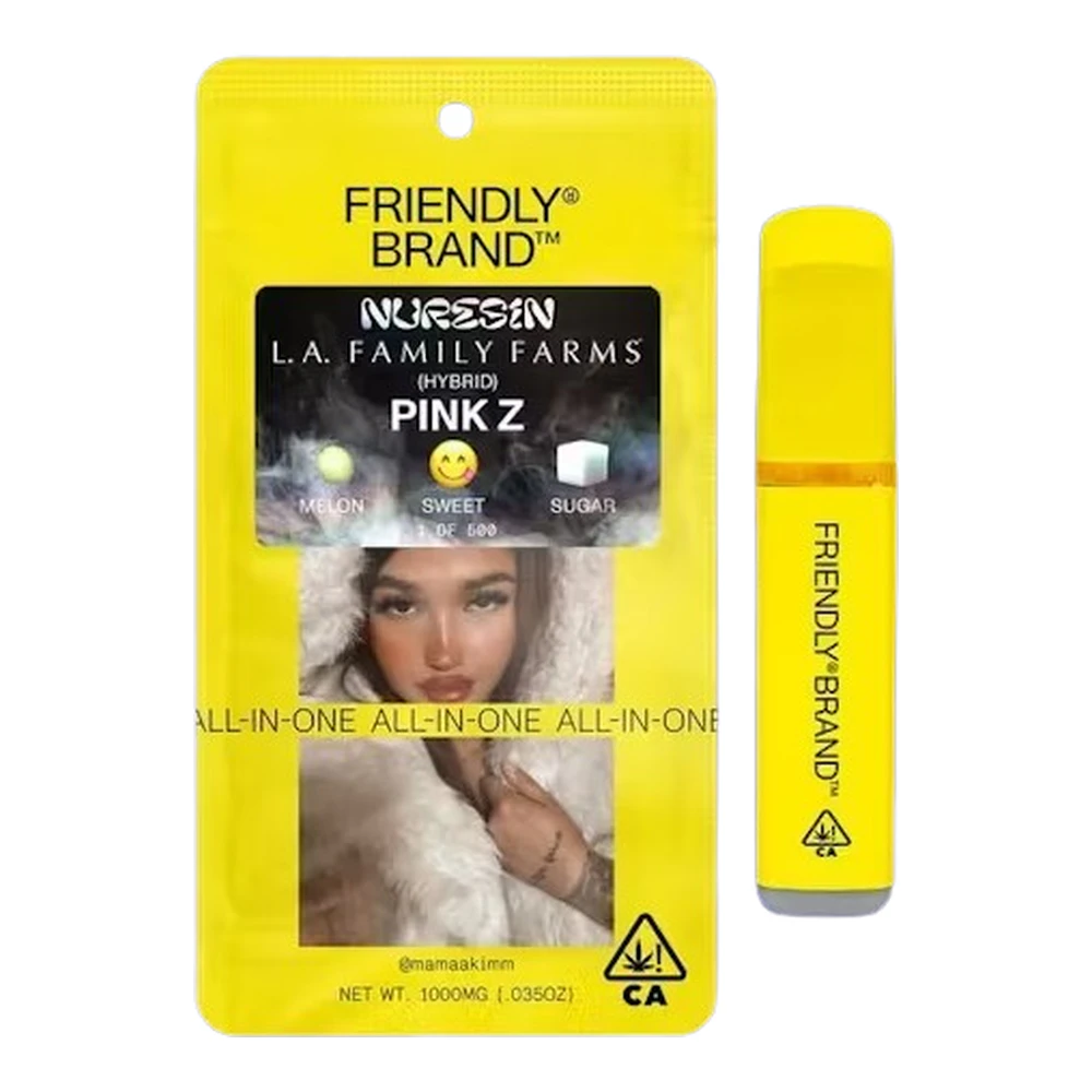 Friendly Brand - Friendly Brand | Pink Z | Live Resin All-In-One Vape | 1g Main Image