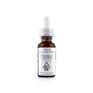 Friendly Brand - FRIENDLY BRAND - Tincture - White Tahoe Cookies - Indica Drops - 1000MG