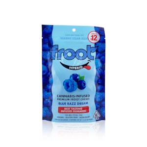 FROOT - FROOT - Edible - Blue Razz Dream - Gummies - 10-Pack - 100MG