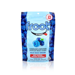 FROOT - Edible - Blue Razz Dream - 10-Pack - Gummies - 100MG