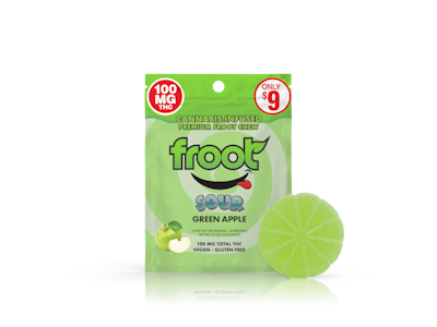 FROOT - SOUR GREEN APPLE GUMMY - 100MG