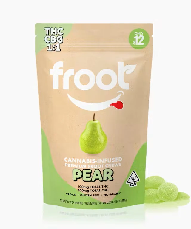 Froot - Froot - 1:1 CBG THC 100mg - Pear Main Image