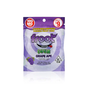 FROOT - Edible - Sour Grape - Gummy - 100MG
