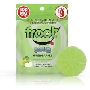 Froot - Froot - 100mg Gummy (Sour Green Apple-Hybrid)
