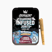 West Coast Cure - Jefferey Pre Roll Pack - Diamond Infused - Hybrid - Frozen Cherries - (3.25g Total) 5 Pack