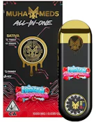 Frozen Pomegranate | Muha Meds | 3rd Gen Distillate Disposable | 1g