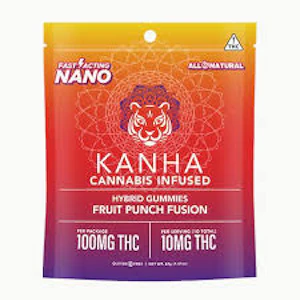 KANHA - Kanha - Fruit Punch Fusion Hybrid Gummies 100mg