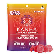 KANHA - [Kanha] NANO Gummies - 100mg - Fruit Punch Fusion (H) Main Image