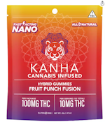 [Kanha] THC NANO Gummies - 100mg - Fruit Punch (H)