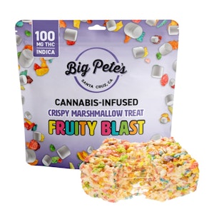 Big Petes - Fruity Blast Indica 100mg Rice Crispy - Big Pete's
