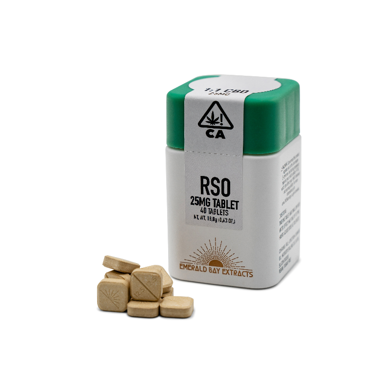 Emerald Bay - Tablets - 1:1 CBD - Apple Fritter - 25MG