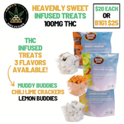 B1G1: THC Infused Buddies: "Muddy" 100mg Special