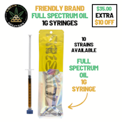 White Tahoe Cookies Full Spectrum Oil Syringe 1g Special