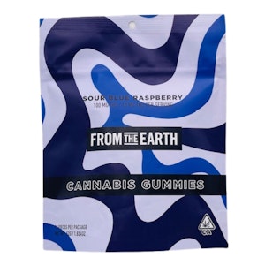 FROM THE EARTH - SOUR BLUE RASPBERRY 100MG - FROM THE EARTH