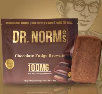 DR. NORM'S - [DR NORMS] Edible - 100mg - Chocolate Fudge Brownie(H)