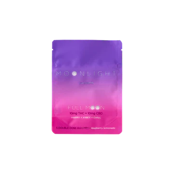 MOONLIGHT - Moonlight | Full Moon Raspberry Lemonade Gummies (5ct) | 10mg THC:CBD Main Image