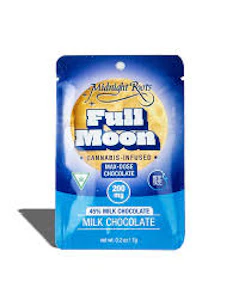 MIDNIGHT ROOTS -  Full Moon  - Sugar Free Milk Chocolate  - 200MG