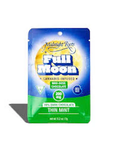 MIDNIGHT ROOTS -  Full Moon  - Thin Mint Dark Chocolate - 200MG